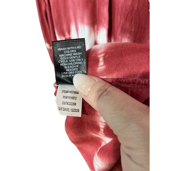 Torrid Lizzie Rayon Long Sleeve Shirt Cherry Red Size 4 (18/20) - Picture 5 of 16